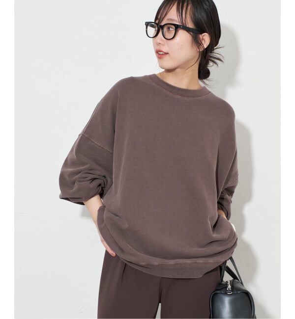 SLOBE IENA「《WEB限定カラー有り/追加》ビックシルエットピグメント裏毛プルオーバー」|スウェット・ジャージ|
