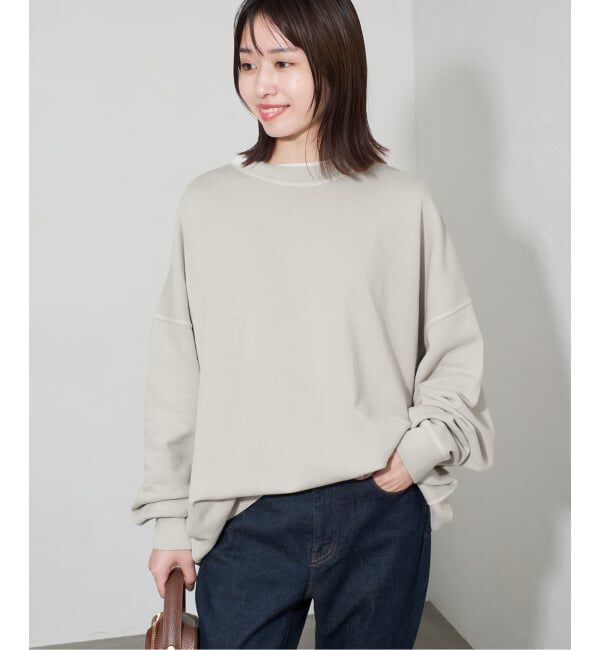 SLOBE IENA「《WEB限定カラー有り/追加》ビックシルエットピグメント裏毛プルオーバー」|スウェット・ジャージ|