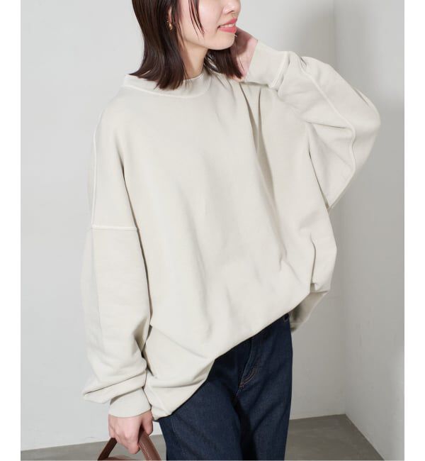 SLOBE IENA「《WEB限定カラー有り/追加》ビックシルエットピグメント裏毛プルオーバー」|スウェット・ジャージ|