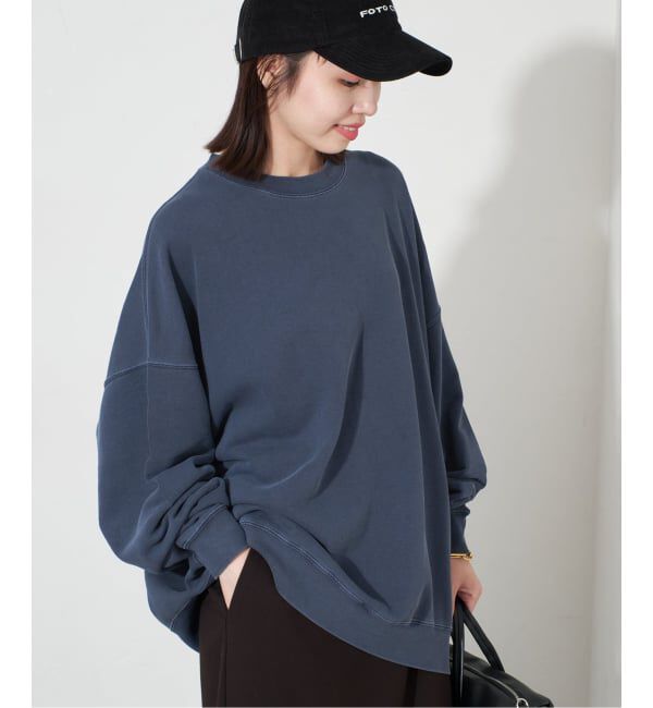 SLOBE IENA「《WEB限定カラー有り/追加》ビックシルエットピグメント裏毛プルオーバー」|スウェット・ジャージ|
