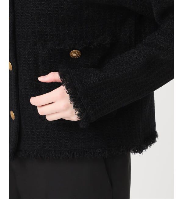 VERMEIL par iena「TWEED KNITジャケット カーディガン」|カーディガン|