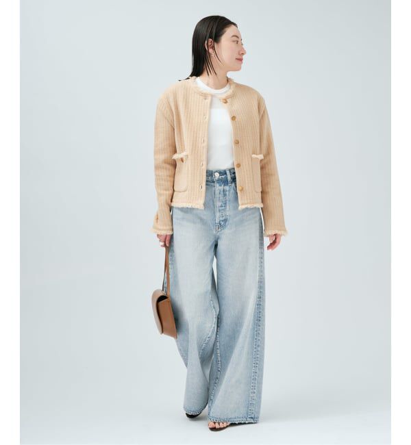 VERMEIL par iena「TWEED KNITジャケット カーディガン」|カーディガン|