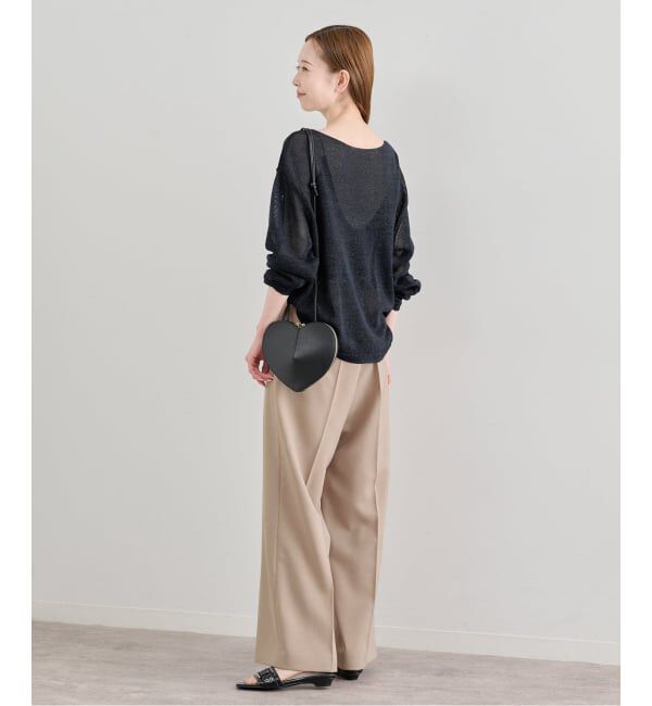 U by SPICK&SPAN「ペーパーヤーン2WAYプルオーバー」|ニット・セーター|