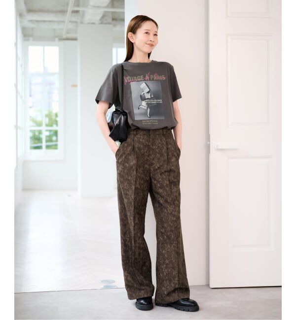 U by SPICK&SPAN「ジャガードタックパンツ」|その他|