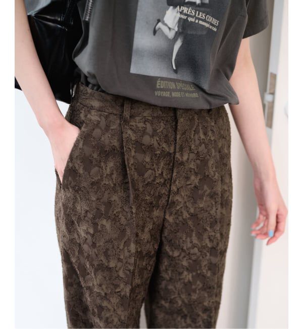 U by SPICK&SPAN「ジャガードタックパンツ」|その他|