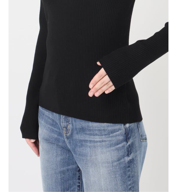Spick and Span「《新色有り / 追加予約》ウォッシャブル クルーネックリブニット」|ニット・セーター|