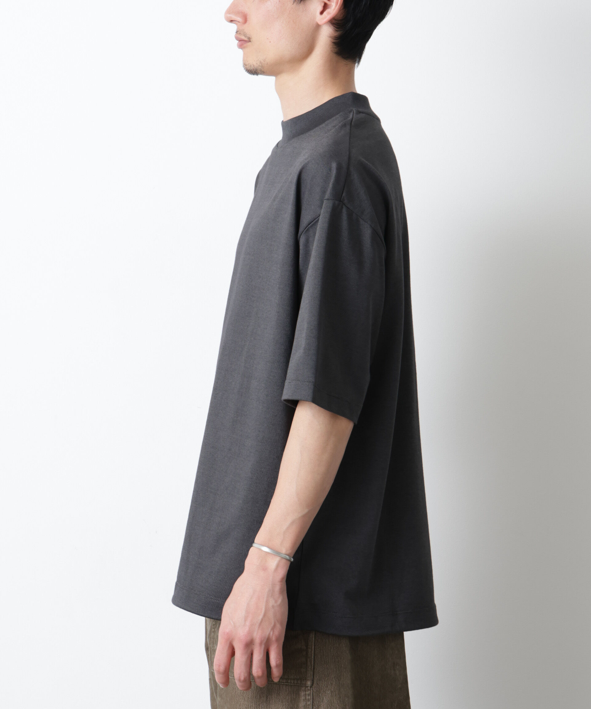 nano･universe「ソラーロワイドモックネックTシャツ」|Tシャツ・カットソー|