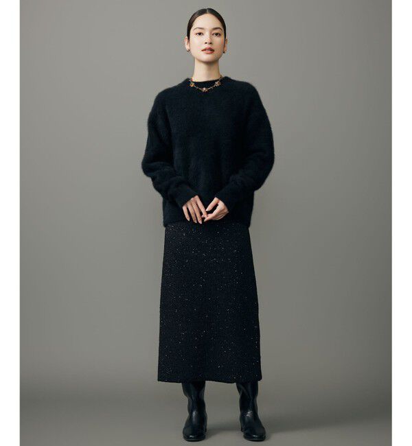 自由区「【SHIHOさん着用】ヘアリーフォックスプルオーバー ニット」|ニット・セーター|