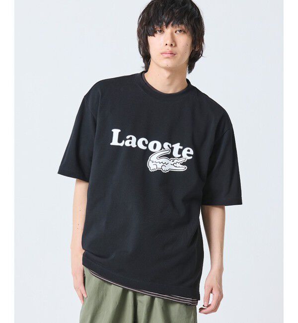 LACOSTE「【オンライン限定】鹿の子地リラックスフィットTシャツ」|Tシャツ・カットソー|