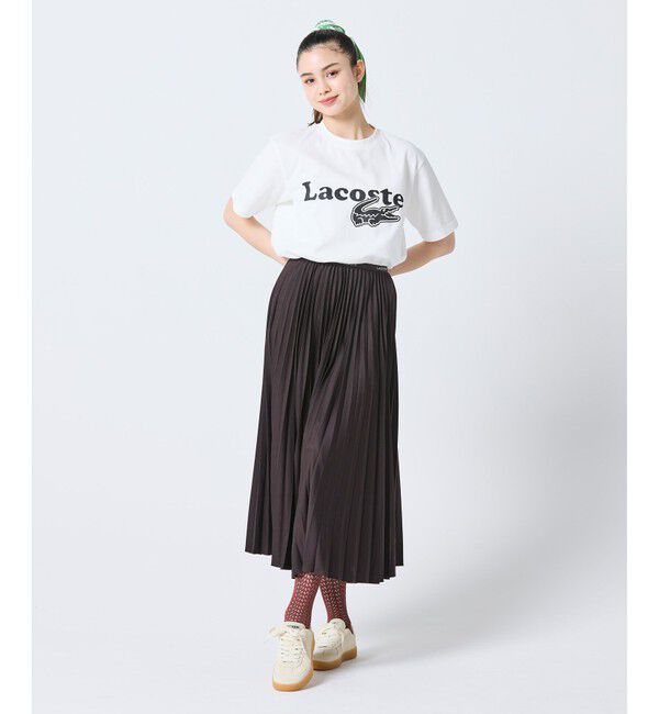 LACOSTE「【オンライン限定】鹿の子地リラックスフィットTシャツ」|Tシャツ・カットソー|