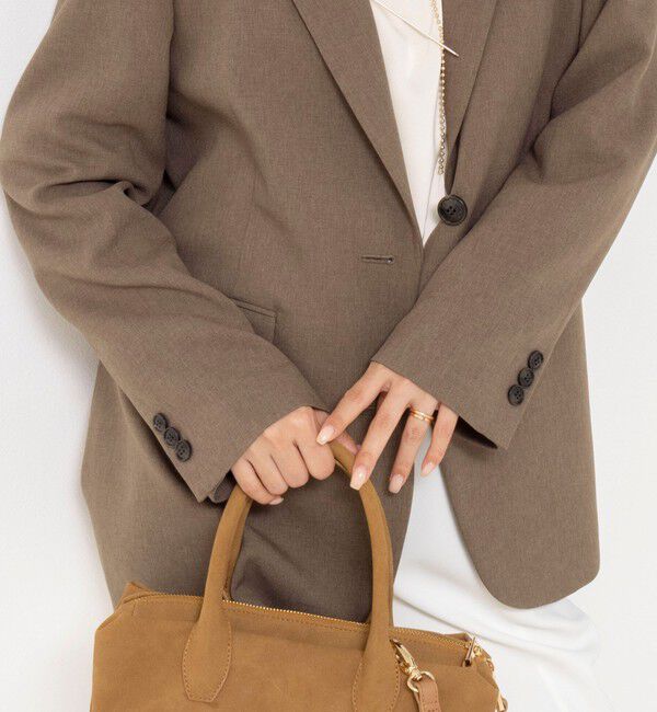 NOLLEY'S「【PR阿部☆別注】《抗ピリング/ストレッチ》ウォッシャブルダブルクロスオーバージャケット」|テーラードジャケット|
