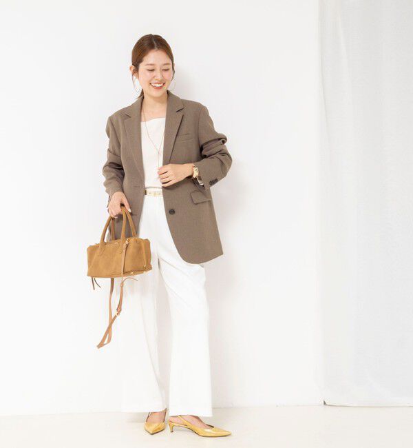 NOLLEY'S「【PR阿部☆別注】《抗ピリング/ストレッチ》ウォッシャブルダブルクロスオーバージャケット」|テーラードジャケット|