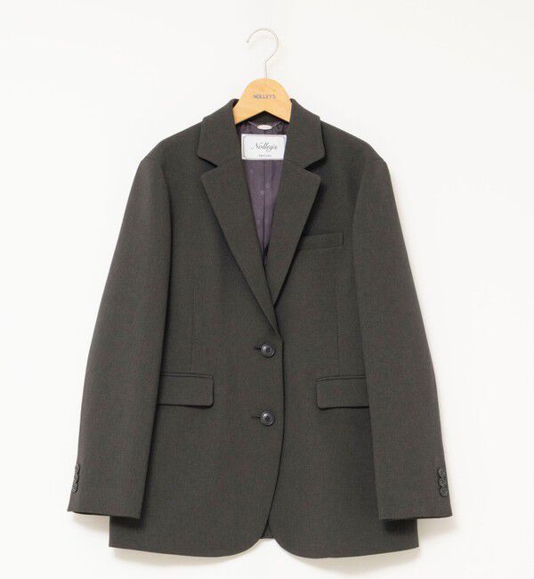 NOLLEY'S「【PR阿部☆別注】《抗ピリング/ストレッチ》ウォッシャブルダブルクロスオーバージャケット」|テーラードジャケット|