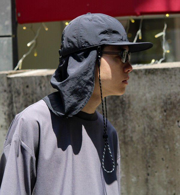 GLOSTER「【シェイド着脱で2WAY】NYLON SHADE CAP」|キャップ・キャスケット|