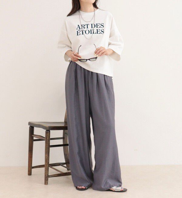fredy emue「フロッキーロゴ5分袖Tシャツ」|Tシャツ・カットソー|