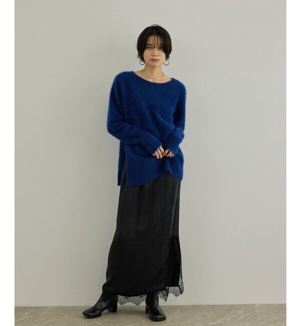 SALON adam et rope'「ジュエリーキュプラレーススカート」|スカート|