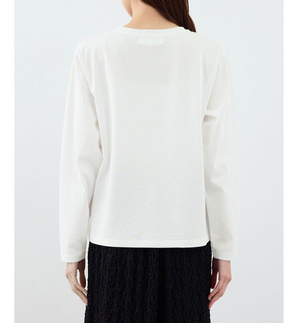 Rope&rsquo;Picnic「RENUロゴプリントロングTシャツ/UVカット・イージーケア」|Tシャツ・カットソー|