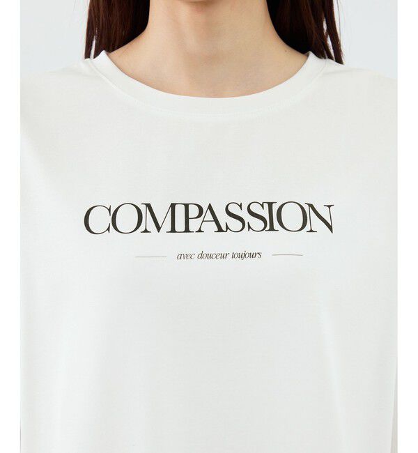 Rope&rsquo;Picnic「RENUロゴプリントロングTシャツ/UVカット・イージーケア」|Tシャツ・カットソー|