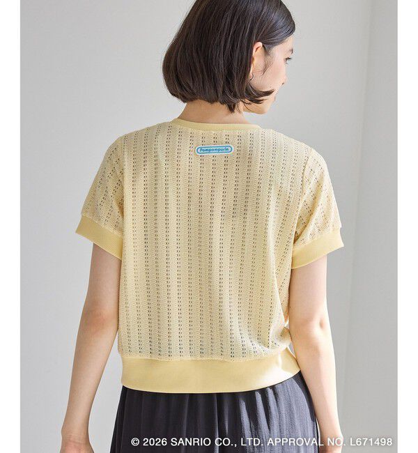 Rope&rsquo;Picnic「【サンリオキャラクターズ&times;ROPE' PICNIC】日焼けデザイン 透かしカットソーカーディガン」|カーディガン|
