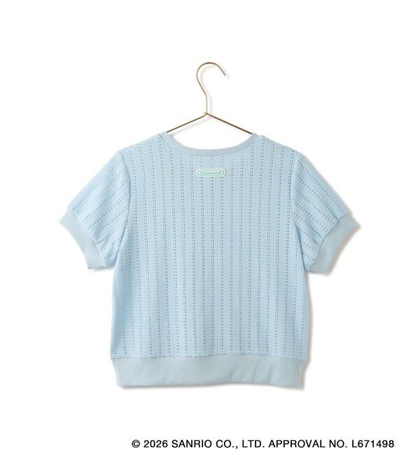Rope&rsquo;Picnic「【サンリオキャラクターズ&times;ROPE' PICNIC】日焼けデザイン 透かしカットソーカーディガン」|カーディガン|