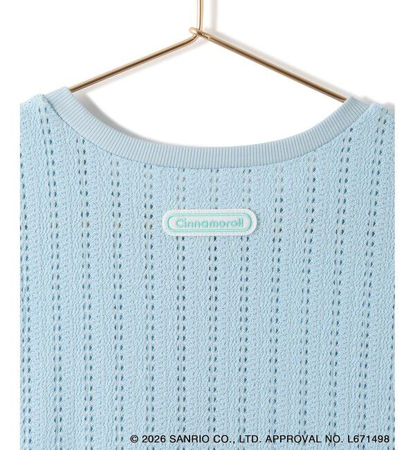 Rope&rsquo;Picnic「【サンリオキャラクターズ&times;ROPE' PICNIC】日焼けデザイン 透かしカットソーカーディガン」|カーディガン|