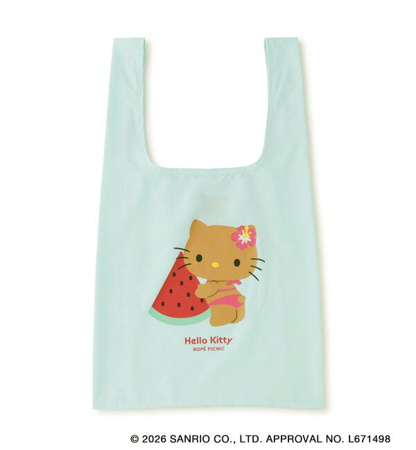 ROPE PICNIC PASSAGE「【サンリオキャラクターズ&times;ROPE' PICNIC】日焼けデザイン 折りたたみエコトートバッグ」|エコバッグ|