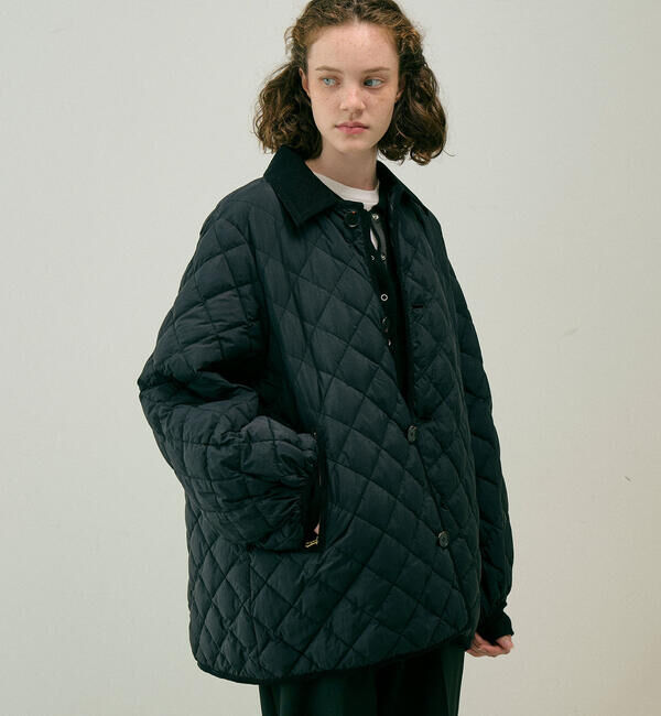 GYMPHLEX「Gymphlex | キルトダウン パフスリーブミドルコート SOLID WOMEN」|ダウン|