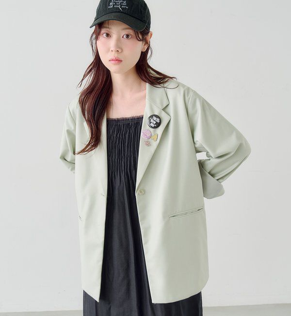  「【バッジ４点SET/ロングシーズン◎】バッジ付きジャケット」|テーラードジャケット|