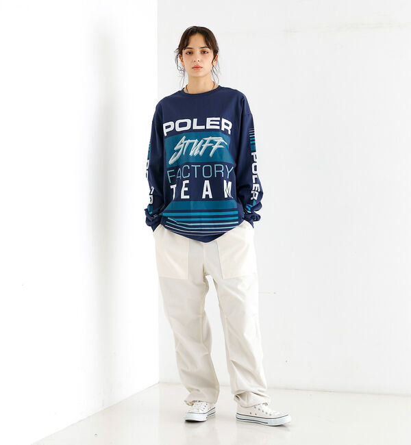 ABAHOUSE「【POLeR/ポーラー】TEAMS RELAX LOGO/ロングスリーブ/チーム」|Tシャツ・カットソー|