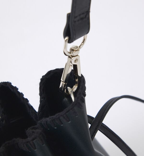 ABAHOUSE「【YArKA/ヤーカ】real leather knit embroidery」|ショルダー・メッセンジャー|