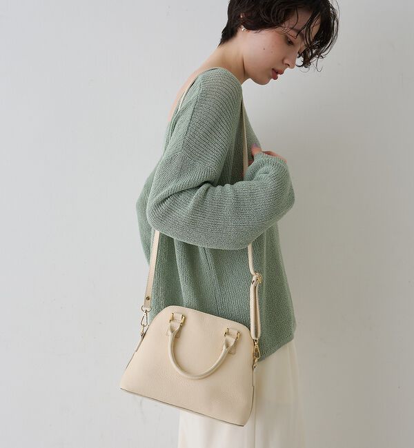Rouge vif「【AULENTTI/オウレンティ】レザー2wayハンドバッグ/ショルダーバッグ」|ショルダー・メッセンジャー|