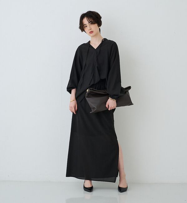 Rouge vif「【セットアップ対応】フィブリルスキッパーブラウス」|シャツ・ブラウス|