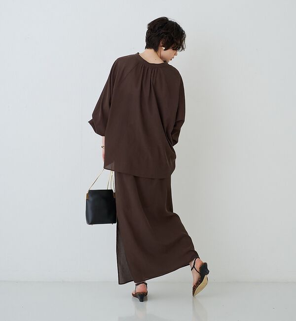 Rouge vif「【セットアップ対応】フィブリルスキッパーブラウス」|シャツ・ブラウス|