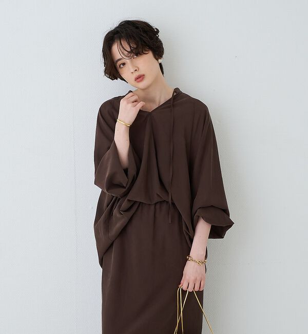 Rouge vif「【セットアップ対応】フィブリルスキッパーブラウス」|シャツ・ブラウス|