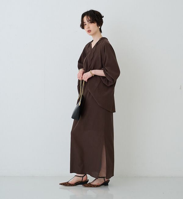 Rouge vif「【セットアップ対応】フィブリルスキッパーブラウス」|シャツ・ブラウス|