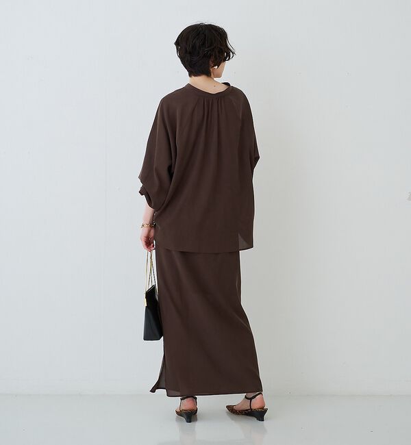Rouge vif「【セットアップ対応】フィブリルスキッパーブラウス」|シャツ・ブラウス|
