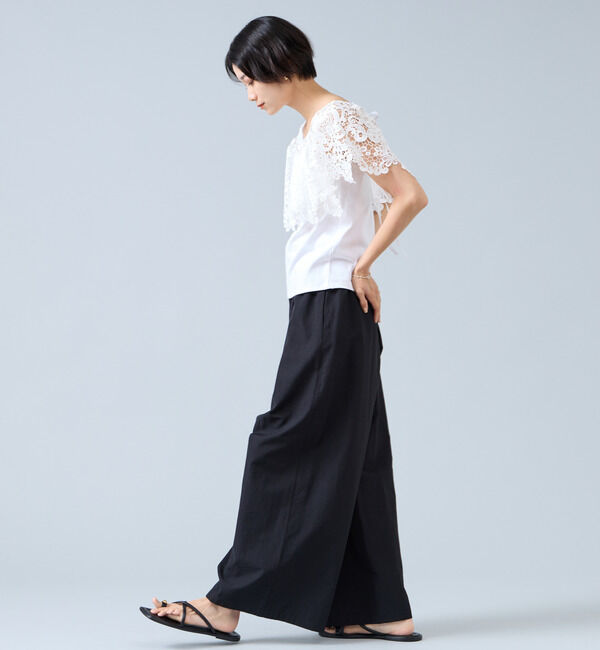 Liesse「レースコンビカットソー」|Tシャツ・カットソー|
