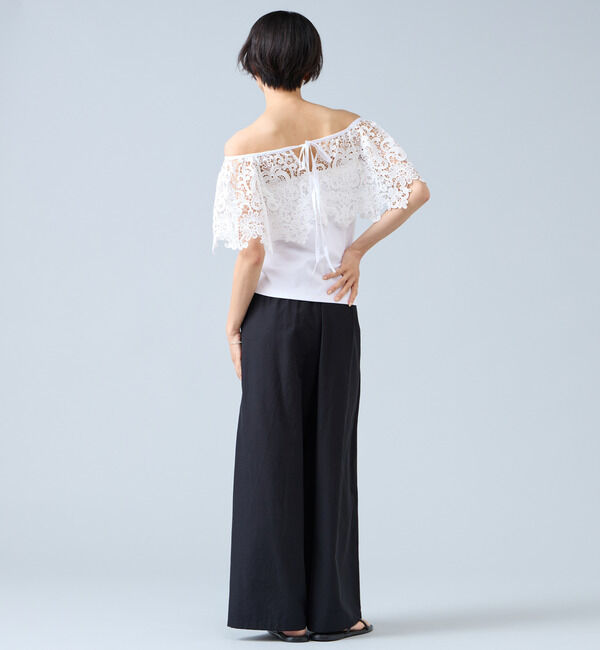 Liesse「レースコンビカットソー」|Tシャツ・カットソー|