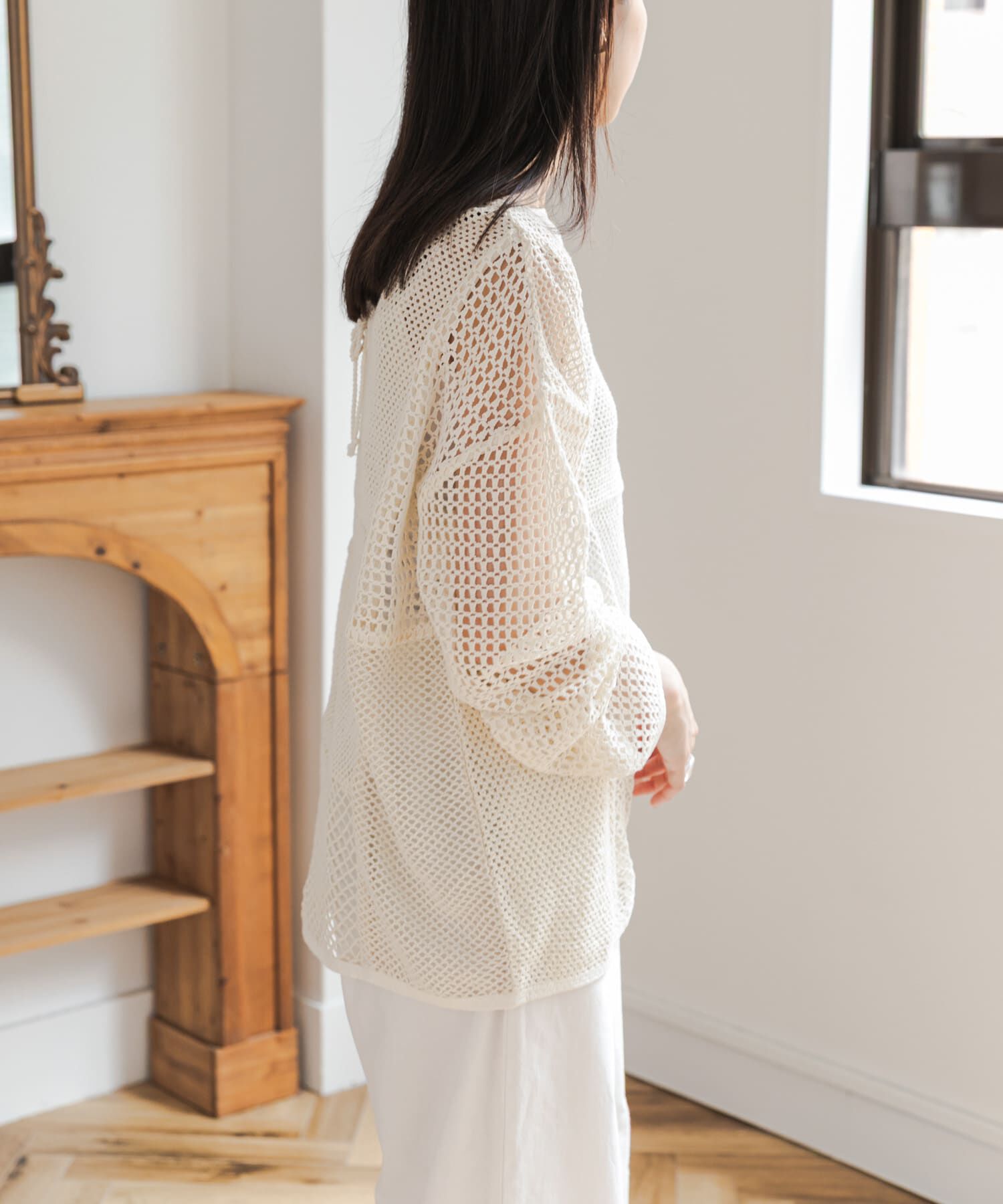 URBAN RESEARCH DOORS「2wayメッシュプルオーバー」|ニット・セーター|