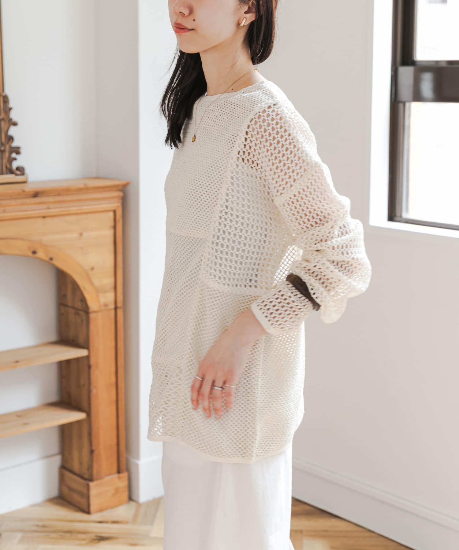 URBAN RESEARCH DOORS「2wayメッシュプルオーバー」|ニット・セーター|