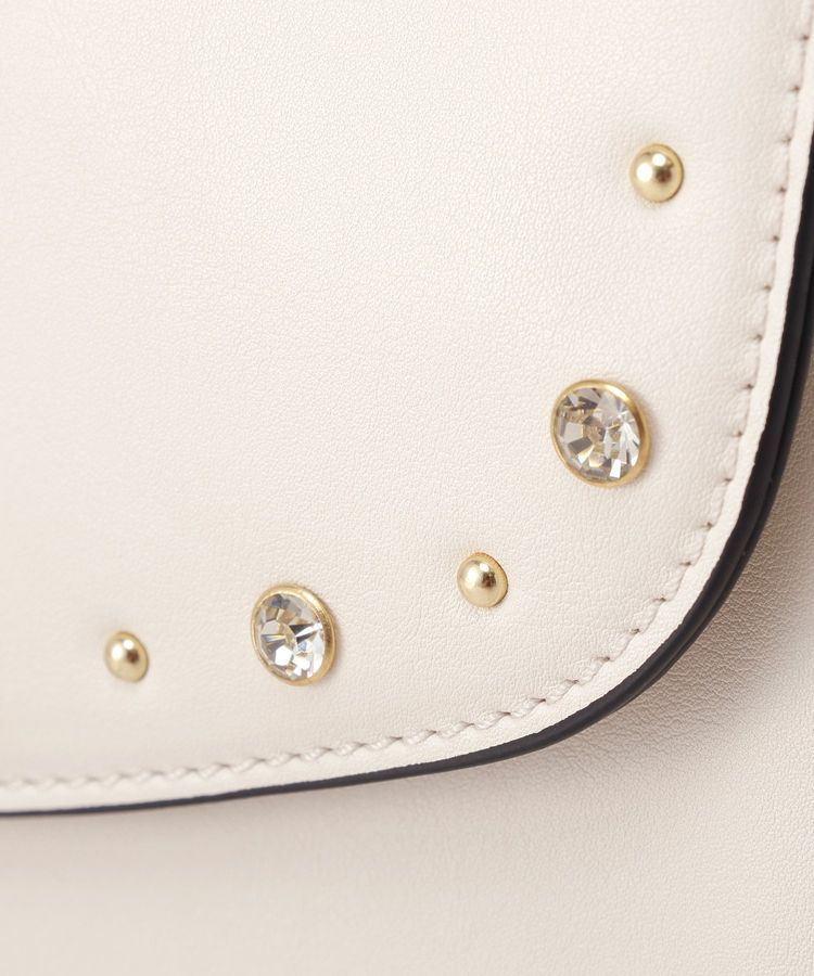 Maison de FLEUR「スタッズフラップ2Wayバッグ」|ハンドバッグ|