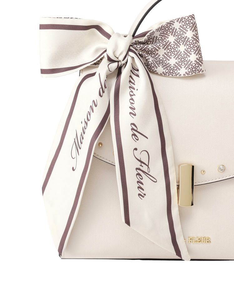 Maison de FLEUR「スタッズフラップ2Wayバッグ」|ハンドバッグ|