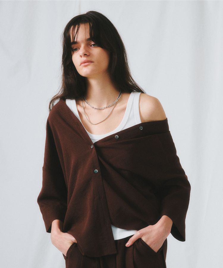 GARAGE OF GOOD CLOTHING「リネンライクレーヨンスキッパーシャツ」|シャツ・ブラウス|