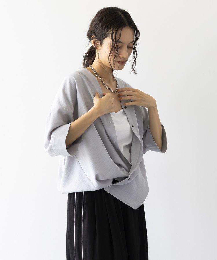 GARAGE OF GOOD CLOTHING「リネンライクレーヨンスキッパーシャツ」|シャツ・ブラウス|