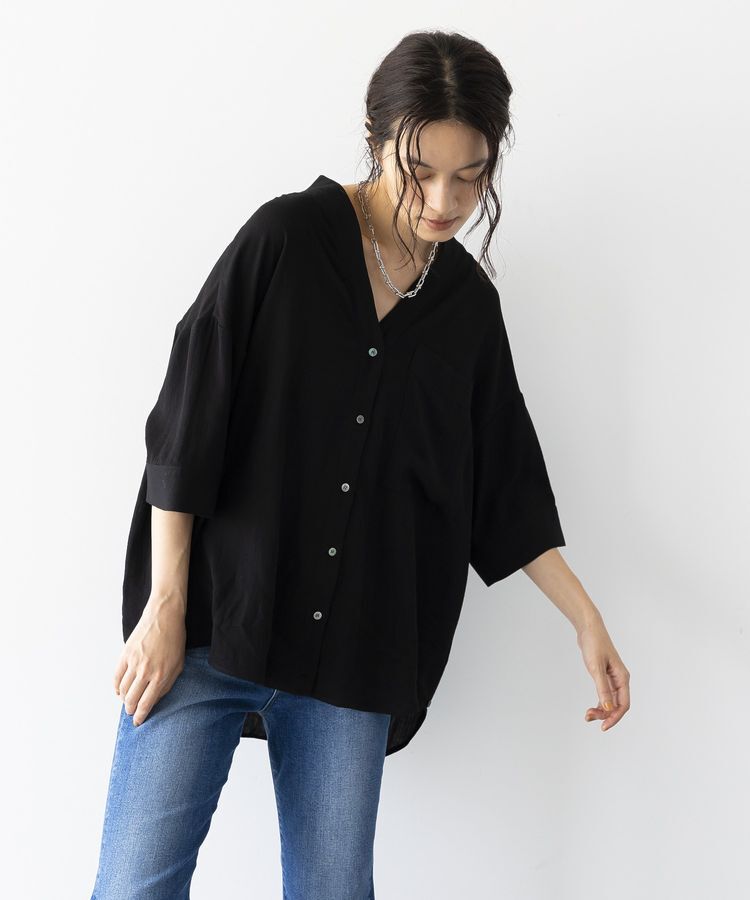 GARAGE OF GOOD CLOTHING「リネンライクレーヨンスキッパーシャツ」|シャツ・ブラウス|