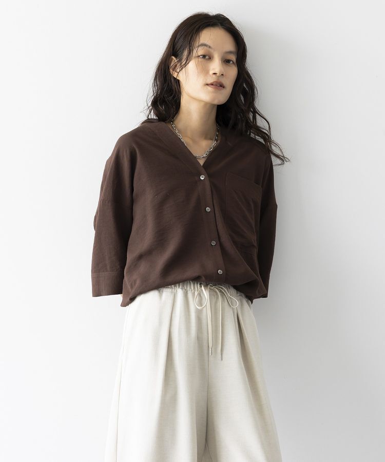 GARAGE OF GOOD CLOTHING「リネンライクレーヨンスキッパーシャツ」|シャツ・ブラウス|