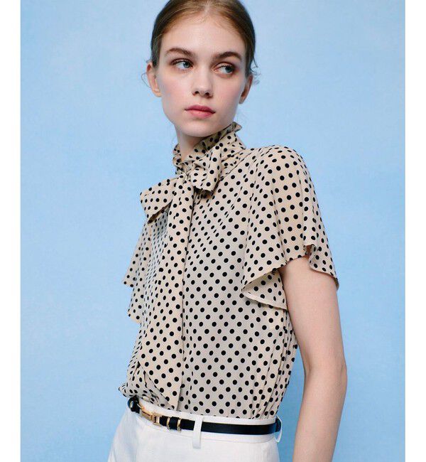 LOULOU WILLOUGHBY「◇【LOULOU WILLOUGHBY】デシンドットフレアスリーブブラウス」|その他|
