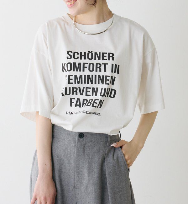  「オーガニックコットンロゴプリントT」|Tシャツ・カットソー|