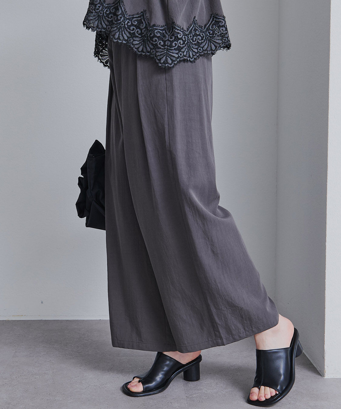  「【SET ITEM】レースヘムキャミソール+スラックスパンツセット」|その他|