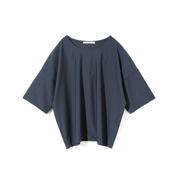 MIDIUMISOLID「MIDIUMISOLID エッセンシャルワイドTシャツ」|Tシャツ・カットソー|ネイビー